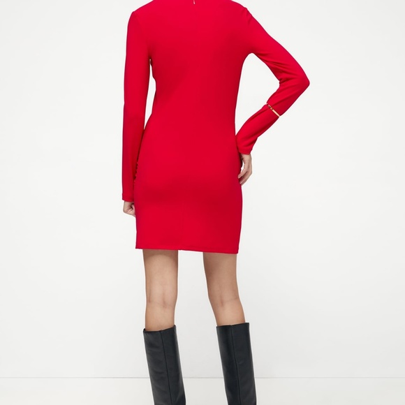 ZARA ruched mini dress- BNWT - Picture 3 of 7